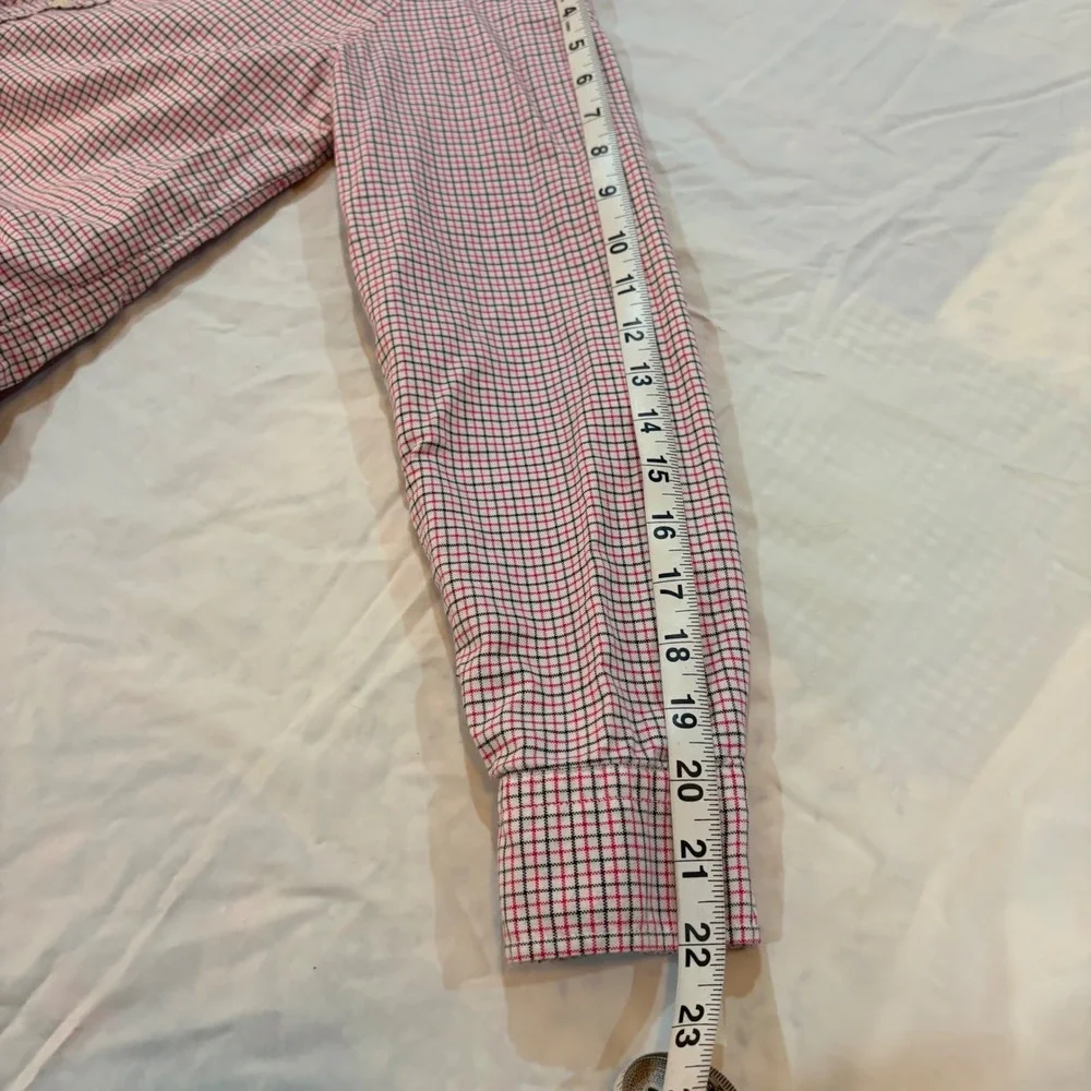 Ralph Lauren Boys‎ Pink Black White Plaid Button Down Shirt L 14-16 y323515973